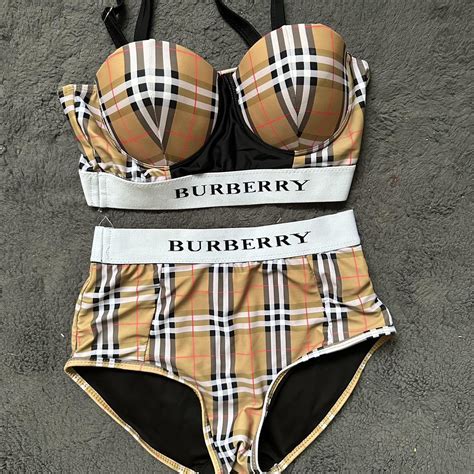 burberry bikini cheap|burberry turquoise lindy swimsuit.